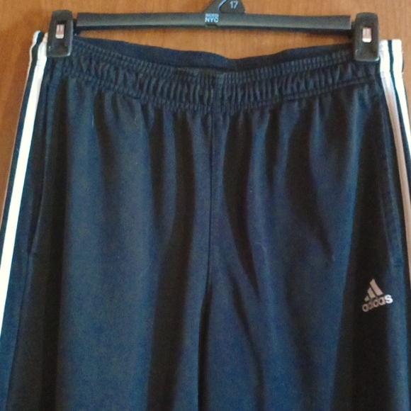 ADIDAS Mens Black Track Pants Size Large - Picture 2 of 7